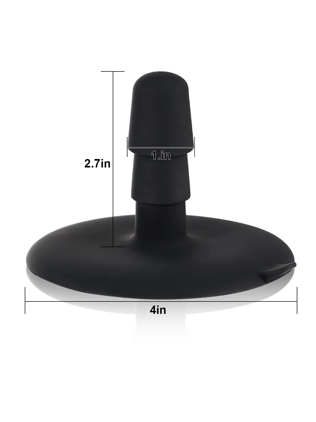 Hermann | Gebogener Dildo mit erhabener Leiste und Vac-U-Lock | 21,5 cm